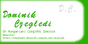 dominik czegledi business card