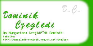 dominik czegledi business card